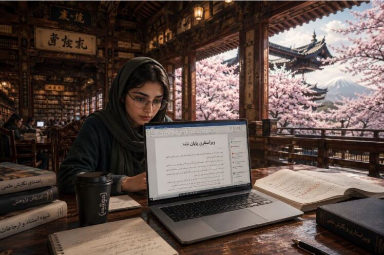 نکات مهم ویراستاری پایان‌نامه در Word | راهنمای نگارش استاندارد